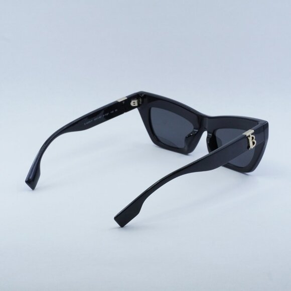 Burberry BE4405F 300187 Sunglasses Black Cat Eye Frame, Grey Lenses - Picture 9 of 12